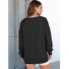 image:imageANRABESS Womens Long Sleeve VNeck Oversized Sweatshirts  Soft Lightweight Loose Fit Pullover Tops Casual School Workout Office Tunic Shirts Teen Girls Outfit Fall Winter ClothesBlack