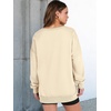 image:imageANRABESS Womens Long Sleeve VNeck Oversized Sweatshirts  Soft Lightweight Loose Fit Pullover Tops Casual School Workout Office Tunic Shirts Teen Girls Outfit Fall Winter ClothesKhaki