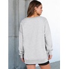 image:imageANRABESS Womens Long Sleeve VNeck Oversized Sweatshirts  Soft Lightweight Loose Fit Pullover Tops Casual School Workout Office Tunic Shirts Teen Girls Outfit Fall Winter ClothesLight Grey