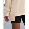 image:imageANRABESS Womens Long Sleeve VNeck Oversized Sweatshirts  Soft Lightweight Loose Fit Pullover Tops Casual School Workout Office Tunic Shirts Teen Girls Outfit Fall Winter ClothesKhaki