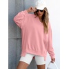 image:imageANRABESS Womens Long Sleeve VNeck Oversized Sweatshirts  Soft Lightweight Loose Fit Pullover Tops Casual School Workout Office Tunic Shirts Teen Girls Outfit Fall Winter ClothesPink
