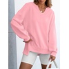 image:imageANRABESS Womens Long Sleeve VNeck Oversized Sweatshirts  Soft Lightweight Loose Fit Pullover Tops Casual School Workout Office Tunic Shirts Teen Girls Outfit Fall Winter ClothesPink
