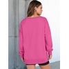 image:imageANRABESS Womens Long Sleeve VNeck Oversized Sweatshirts  Soft Lightweight Loose Fit Pullover Tops Casual School Workout Office Tunic Shirts Teen Girls Outfit Fall Winter ClothesRose