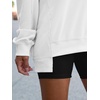 image:imageANRABESS Womens Long Sleeve VNeck Oversized Sweatshirts  Soft Lightweight Loose Fit Pullover Tops Casual School Workout Office Tunic Shirts Teen Girls Outfit Fall Winter ClothesWhite