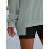 image:imageANRABESS Womens Long Sleeve VNeck Oversized Sweatshirts  Soft Lightweight Loose Fit Pullover Tops Casual School Workout Office Tunic Shirts Teen Girls Outfit Fall Winter ClothesLight Green