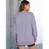 image:imageANRABESS Womens Long Sleeve VNeck Oversized Sweatshirts  Soft Lightweight Loose Fit Pullover Tops Casual School Workout Office Tunic Shirts Teen Girls Outfit Fall Winter ClothesLight Purple