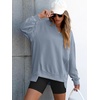 image:imageANRABESS Womens Long Sleeve VNeck Oversized Sweatshirts  Soft Lightweight Loose Fit Pullover Tops Casual School Workout Office Tunic Shirts Teen Girls Outfit Fall Winter ClothesLight Blue