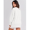image:imageANRABESS Womens Oversized Crew Neck Sweatshirt Long Sleeve Shirts  Side Slits High Low Tunic Pairs With Leggings Soft Medium Weight Pullover Top Cozy Casual Slouchy Fall Spring ClothesWhite