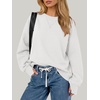 image:imageANRABESS Womens Oversized Crewneck Long Sleeve Sweatshirts  Soft Fleece Pullover Tops with Thumb Hole Cuffs Loose Fit Y2K Casual Outfits for School Daily Wear Spring Fall ClothesWhite