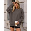 image:imageANRABESS Womens Oversized Crewneck Long Sleeve Sweatshirts  Soft Fleece Pullover Tops with Thumb Hole Cuffs Loose Fit Y2K Casual Outfits for School Daily Wear Spring Fall ClothesCamel