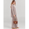 image:imageANRABESS Womens Oversized Turtleneck Sweater Sets  Soft Comfy Warm Lounge Set 2 Piece Outfits Pullover Top amp Wide Leg Pants Casual Travel Sweatsuit Fall Winter Daily WearCamel