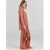 image:imageANRABESS Womens Oversized Turtleneck Sweater Sets  Soft Comfy Warm Lounge Set 2 Piece Outfits Pullover Top amp Wide Leg Pants Casual Travel Sweatsuit Fall Winter Daily WearRust