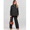 image:imageANRABESS Womens Oversized Turtleneck Sweater Sets  Soft Comfy Warm Lounge Set 2 Piece Outfits Pullover Top amp Wide Leg Pants Casual Travel Sweatsuit Fall Winter Daily WearBlack