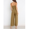 image:imageANRABESS Women Summer Dressy Jumpsuits One Shoulder Sleeveless Casual Wide Leg Pants Romper Jumper 2026 Trendy OutfitsKhaki