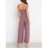image:imageANRABESS Women Summer Dressy Jumpsuits One Shoulder Sleeveless Casual Wide Leg Pants Romper Jumper 2026 Trendy OutfitsPink