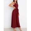 image:imageANRABESS Women Summer Dressy Jumpsuits One Shoulder Sleeveless Casual Wide Leg Pants Romper Jumper 2026 Trendy OutfitsWine Red