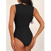 image:imageANRABESS Womens Square Neck Tummy Control Tank Bodysuits  Double Lined SeamlessSleeveless Snap ClosureNo BraStretchy Soft FitGoing Out TopsDaily Vacation WearSpring SummerBlack