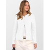 image:imageANRABESS Cardigan Sweaters for Women Oversized Button Down Long Sleeve Cardigans 2026 Spring Outfits Travel Holiday Clothes White Small
