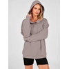 image:imageANRABESS Hoodies for Women Henley Collar Oversized Sweatshirt  Long Sleeve Soft Fleece Pullover Tops Loose Fit Snap ButtonCasual Daily for School Office Fall amp Spring ClothingMocha