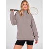 image:imageANRABESS Hoodies for Women Henley Collar Oversized Sweatshirt  Long Sleeve Soft Fleece Pullover Tops Loose Fit Snap ButtonCasual Daily for School Office Fall amp Spring ClothingMocha