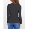 image:imageANRABESS Long Sleeve Shirts for Women Mock Neck Tops  Lettuce Trim Ribbed Knit TShirts Dressy Blouse Slim Fit Summer Tee Business Causal Outfits Fall Layer ClothingDeep Grey