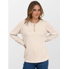image:imageANRABESS Ribbed Long Sleeve Henley Shirts for Women  Soft lightweight Sweaters Loose Fit Office Work Casual Daily Wear Tunic 2026 Fall Winter Transition OutfitsBeige