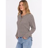 image:imageANRABESS Ribbed Long Sleeve Henley Shirts for Women  Soft lightweight Sweaters Loose Fit Office Work Casual Daily Wear Tunic 2026 Fall Winter Transition OutfitsCool Ash Brown