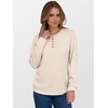 image:imageANRABESS Ribbed Long Sleeve Henley Shirts for Women  Soft lightweight Sweaters Loose Fit Office Work Casual Daily Wear Tunic 2026 Fall Winter Transition OutfitsBeige