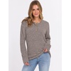 image:imageANRABESS Ribbed Long Sleeve Henley Shirts for Women  Soft lightweight Sweaters Loose Fit Office Work Casual Daily Wear Tunic 2026 Fall Winter Transition OutfitsCool Ash Brown