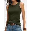 image:imageANRABESS Sleeveless Sweater Tops for Women 2026 Summer Dressy Tank Top Business Casual Outfits Work Shirts Fashion ClothingArmy Green