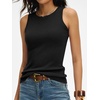 image:imageANRABESS Sleeveless Sweater Tops for Women 2026 Summer Dressy Tank Top Business Casual Outfits Work Shirts Fashion ClothingBlack
