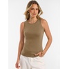 image:imageANRABESS Sleeveless Sweater Tops for Women 2026 Summer Dressy Tank Top Business Casual Outfits Work Shirts Fashion ClothingCamel