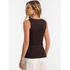 image:imageANRABESS Sleeveless Sweater Tops for Women 2026 Summer Dressy Tank Top Business Casual Outfits Work Shirts Fashion ClothingChocolate Brown