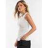 image:imageANRABESS Sleeveless Sweater Tops for Women 2026 Summer Dressy Tank Top Business Casual Outfits Work Shirts Fashion ClothingCream White