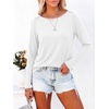 image:imageANRABESS Womens Boat Neck Tops Long Sleeve Shirts  Soft Stretchy Comfort FabricStripedamp FloralDaily Work Going Out TravelDressy CasualFall Winter Outfits ClothesWhite