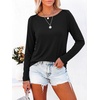 image:imageANRABESS Womens Boat Neck Tops Long Sleeve Shirts  Soft Stretchy Comfort FabricStripedamp FloralDaily Work Going Out TravelDressy CasualFall Winter Outfits ClothesBlack