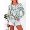 image:imageANRABESS Womens Boat Neck Tops Long Sleeve Shirts  Soft Stretchy Comfort FabricStripedamp FloralDaily Work Going Out TravelDressy CasualFall Winter Outfits ClothesGreen Pink Floral