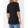 image:imageANRABESS Womens Half Sleeve Tops V Neck Shirts  Comfy Soft Basic Fit Tee Business Casual Work Daily Wear TShirts Summer Spring Trendy ClothesBlack