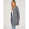 image:imageANRABESS Womens Lightweight Open Front Cardigan Sweaters  Long Sleeve Draped V Neck Coat With Pockets Soft Stretchy Knit Work Business Casual Outfits2026 Fall Trendy Travel OutingsDark Grey