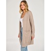 image:imageANRABESS Womens Lightweight Open Front Cardigan Sweaters  Long Sleeve Draped V Neck Coat With Pockets Soft Stretchy Knit Work Business Casual Outfits2026 Fall Trendy Travel OutingsLight Khaki