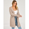 image:imageANRABESS Womens Lightweight Open Front Cardigan Sweaters  Long Sleeve Draped V Neck Coat With Pockets Soft Stretchy Knit Work Business Casual Outfits2026 Fall Trendy Travel OutingsLight Khaki