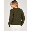 image:imageANRABESS Womens Oversized Crop Cardigan Chunky Knit Sweater  Button Down Open Front V Neck Long Sleeve Sweaters Cozy Soft Dropshoulder fit 2026 Fall Winter Work Vacation OutfitsArmy Green