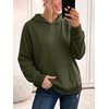 image:imageANRABESS Womens Waffle Knit Oversized Hoodie Sweatshirts  Cozy Lightweight Pullover Tops Raglan Sleeve with Pocket Loose School Office Casual Wear Fall Winter Trendy OutfitsArmy Green
