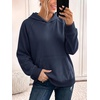 image:imageANRABESS Womens Waffle Knit Oversized Hoodie Sweatshirts  Cozy Lightweight Pullover Tops Raglan Sleeve with Pocket Loose School Office Casual Wear Fall Winter Trendy OutfitsNavy Blue