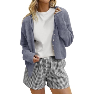 image:imageANRABESS Cardigan Sweaters for Women Oversized Button Down Long Sleeve Cardigans 2026 Spring Outfits Travel Holiday Clothes Dark Grey Medium