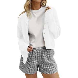 image:imageANRABESS Cardigan Sweaters for Women Oversized Button Down Long Sleeve Cardigans 2026 Spring Outfits Travel Holiday Clothes White XLarge