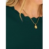 image:imageANRABESS Long Sleeve Sweaters for Women Scalloped Crew Neck  Pullover Waffle Knit Lightweight Cozy Dressy Casual Work Basic Classic Cute Sweater Tops Fall Winter ClothingDark Green