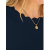 image:imageANRABESS Long Sleeve Sweaters for Women Scalloped Crew Neck  Pullover Waffle Knit Lightweight Cozy Dressy Casual Work Basic Classic Cute Sweater Tops Fall Winter ClothingNavy Blue