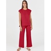 image:imageANRABESS Two Piece Sets for Women Summer Casual Knit Sweater Vest Pants Set Vacation Airport Clothes 2026 Fall OutfitsRed