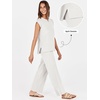 image:imageANRABESS Two Piece Sets for Women Summer Casual Knit Sweater Vest Pants Set Vacation Airport Clothes 2026 Fall OutfitsWhite